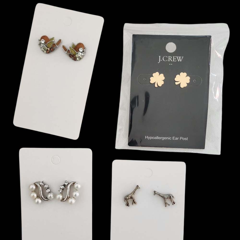 Earring bundle - 4 pairs of earrings - includes 2 pairs of J. Crew Factory